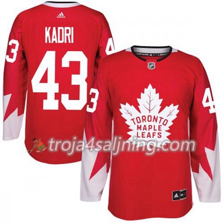 Toronto Maple Leafs tröja Nazem Kadri 43 Röd 2017-2018 Adidas Alternate Authentic - NHL Tröjor Herr Toronto Maple Leafs tröja Nazem Kadri 43 Röd 2017-2018 Adidas Alternate Authentic - NHL Tröjor Herr